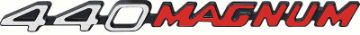 Show details for 1970-71 Dodge Challenger "440 Magnum" Hood Emblem  Picture of 1970-71 Dodge Challenger "440 Magnum" Hood Emblem