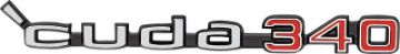 Show details for 1970-73 'Cuda 340 Hood Emblem  Picture of 1970-73 'Cuda 340 Hood Emblem