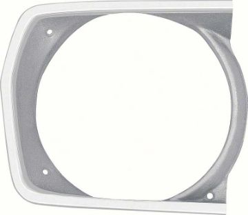 Show details for 1971-72 Duster 340 / Duster Twister Sharktooth Grill Headlamp Bezel - RH  Picture of 1971-72 Duster 340 / Duster Twister Sharktooth Grill Headlamp Bezel - RH