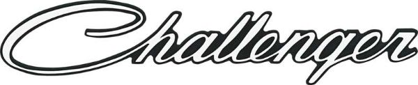 Picture of 1970-74 Challenger Trunk Lid / Fender / Quarter Emblem - Adhesive Backed Design 