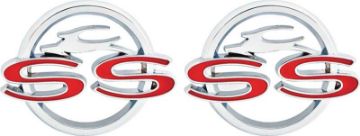 Show details for 1962 Impala SS Quarter Panel Emblems  Picture of 1962 Impala SS Quarter Panel Emblems