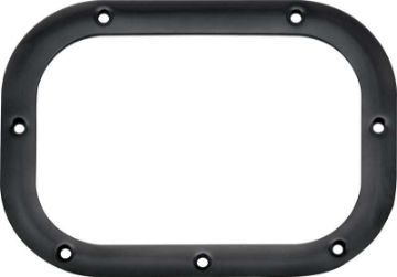 Show details for 1962-67 Chevy II / Nova 4 Speed Black Shift Boot Plate  Picture of 1962-67 Chevy II / Nova 4 Speed Black Shift Boot Plate