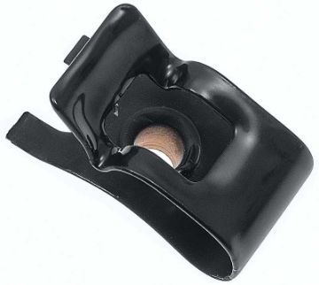 Show details for 1967-72 Chevrolet Alternator Bracket Negative Battery Cable Retainer  Picture of 1967-72 Chevrolet Alternator Bracket Negative Battery Cable Retainer