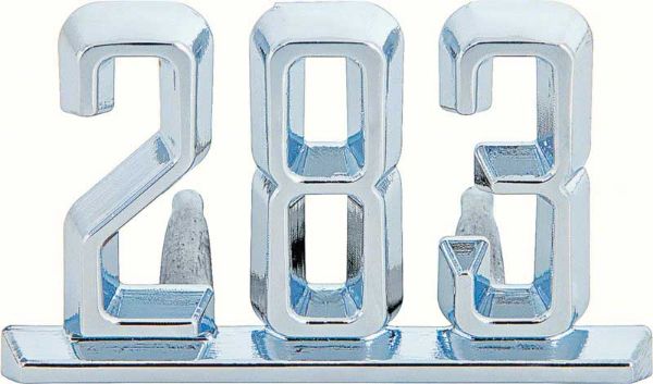 Picture of 1965-66 Impala / Full Size, 1965 Chevy II / Nova "283" Front Fender Emblem 