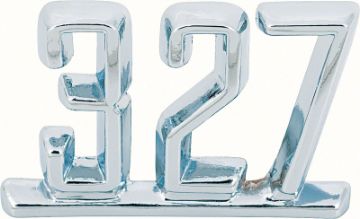 Show details for 1967 Camaro, 1965-67 Impala / Full Size, 1965-67 Nova "327" Front Fender Emblem  Picture of 1967 Camaro, 1965-67 Impala / Full Size, 1965-67 Nova "327" Front Fender Emblem