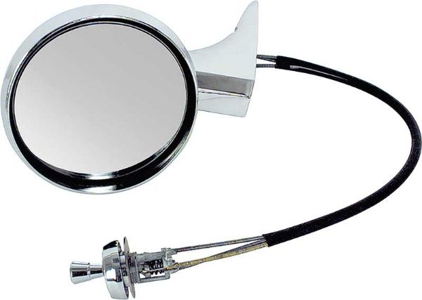 Picture of 1966-67 Chevy II / Nova, 1967 Camaro / Firebird Left Hand (Driver Side) Remote Round Outer Mirror 