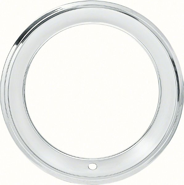 Picture of 15" Stainless Steel 2-3/8" Deep Step Lip Rally Wheel Trim RingFor Reproduction Wheels Only 