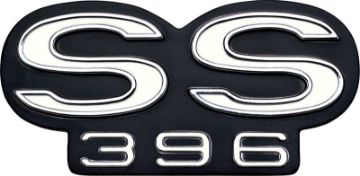 Show details for 1967 Chevelle "SS396" Grill Emblem  Picture of 1967 Chevelle "SS396" Grill Emblem