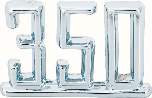 Picture of 1967 Camaro, 1965-67 Impala / Full Size, 1965-67 Nova"350" Front Fender Emblem 