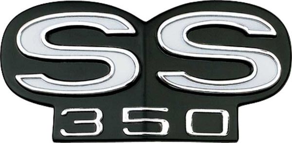 Picture of 1967 "SS 350" Grill Emblem with Backing Plate 