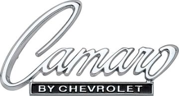 Show details for 1968-69 "Camaro By Chevrolet" Header / Rear Deck Emblem  Picture of 1968-69 "Camaro By Chevrolet" Header / Rear Deck Emblem