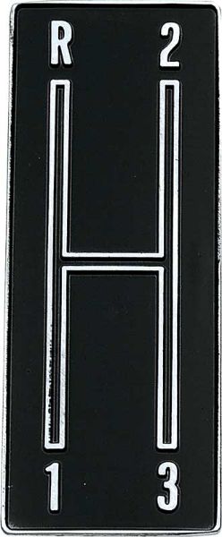 Picture of 1968-69 Camaro 3 Speed Console Shift Plate Emblem 