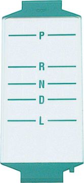 Show details for 1968-69 Camaro Powerglide Transmission Shift Plate Lens  Picture of 1968-69 Camaro Powerglide Transmission Shift Plate Lens