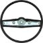 Show details for 1969-70 Black Standard Steering Wheel  Picture of 1969-70 Black Standard Steering Wheel
