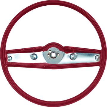 Show details for 1969-70 Red Standard Steering Wheel  Picture of 1969-70 Red Standard Steering Wheel