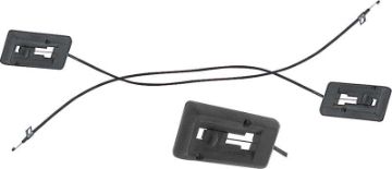 Show details for 1969 Camaro / Firebird with AC Kick Panel Vent Control Cables  Picture of 1969 Camaro / Firebird with AC Kick Panel Vent Control Cables