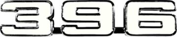 Show details for 1969 "396" Fender Emblem  Picture of 1969 "396" Fender Emblem