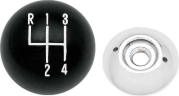 Show details for Black 4-Speed Shift Knob With 3/8"-16 Thread  Picture of Black 4-Speed Shift Knob With 3/8"-16 Thread