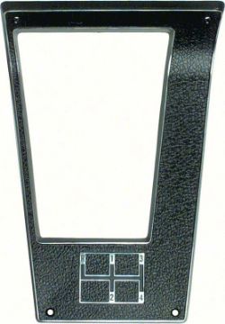 Show details for 1970-71 Camaro 4 Speed Manual Transmission Console Shift Plate  Picture of 1970-71 Camaro 4 Speed Manual Transmission Console Shift Plate