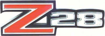 Show details for 1970-73 Camaro "Z28" Rear Spoiler Emblem  Picture of 1970-73 Camaro "Z28" Rear Spoiler Emblem