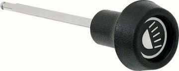 Show details for 1969-75 Headlamp Switch Knob With Logo  Picture of 1969-75 Headlamp Switch Knob With Logo