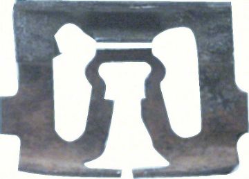 Show details for 1965-66 Impala / Full Size 2 Door Hardtop Rear Glass Molding Clip  Picture of 1965-66 Impala / Full Size 2 Door Hardtop Rear Glass Molding Clip