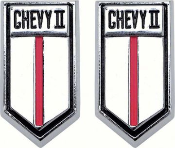 Show details for 1966-67 "ChevyII" Door Panel Emblems  Picture of 1966-67 "ChevyII" Door Panel Emblems