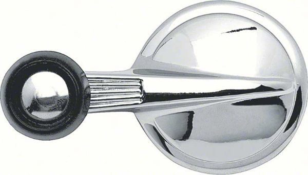 Picture of 1953-60 Single Arm / BlackKnob With Chrome Center Vent Window Crank Handle 