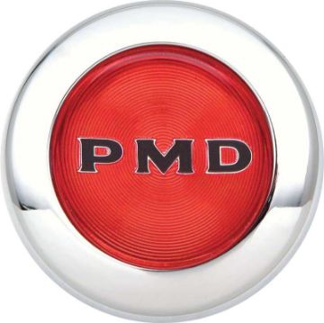 Show details for 1967-1972 Rally II Center Cap Red With Black PMD  Picture of 1967-1972 Rally II Center Cap Red With Black PMD