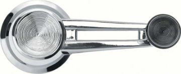 Show details for 1961-64 Double Arm Window Crank Handle With Black Knob  Picture of 1961-64 Double Arm Window Crank Handle With Black Knob