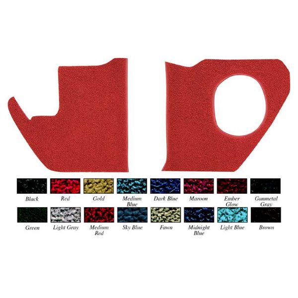 Picture of 1964 Impala / Full Size With A/C Medium BlueKick Panel Carpet 