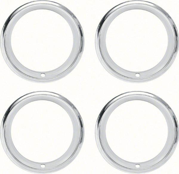 Picture of 14" X 7"Trim Ring Set With OEM Or Reproduction Rally Wheels Set Of 4 