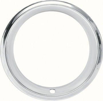 Show details for 14" X 7" Stainless Steel Rally Wheel Trim Ring For OEM And Reproduction Wheels  Picture of 14" X 7" Stainless Steel Rally Wheel Trim Ring For OEM And Reproduction Wheels
