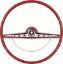 Show details for 1963 Impala / SS Red Steering Wheel With Horn Ring  Picture of 1963 Impala / SS Red Steering Wheel With Horn Ring