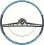 Show details for 1963 Impala / SS Two Tone Blue Steering Wheel With Horn Ring  Picture of 1963 Impala / SS Two Tone Blue Steering Wheel With Horn Ring
