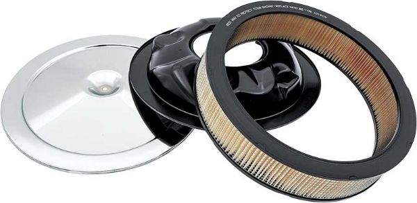 Picture of 1966-69 Open Element Air Cleaner - With Curved Imprint On Lid 