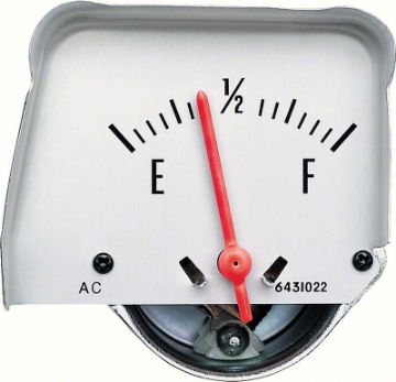 Show details for 1968-74 Silver Console Fuel Gauge  Picture of 1968-74 Silver Console Fuel Gauge