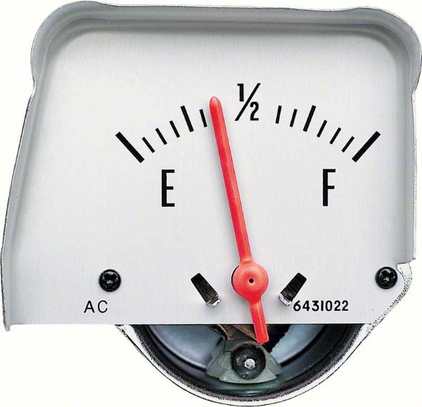 Picture of 1968-74 Silver Console Fuel Gauge 