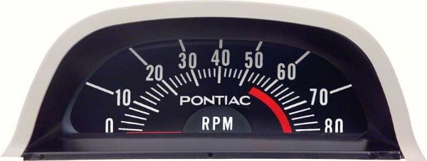 Picture of 1968 Pontiac Hood Tach 5500 Red Line - V8 Point Ignition 