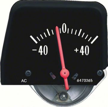 Show details for 1968-74Black Console Amp Gauge  Picture of 1968-74Black Console Amp Gauge