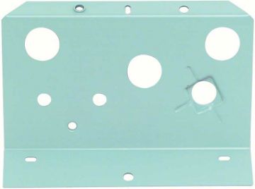 Show details for 1968-74 Console Front Fuel/Oil Gauge Mounting Plate  Picture of 1968-74 Console Front Fuel/Oil Gauge Mounting Plate