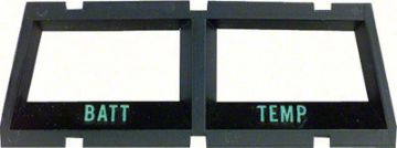 Show details for 1968-74 Console Battery/Temperature Gauge Bezel  Picture of 1968-74 Console Battery/Temperature Gauge Bezel