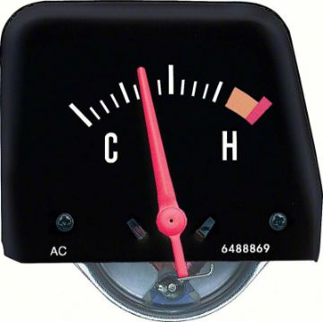 Show details for 1968-74 Black Console Temperature Gauge  Picture of 1968-74 Black Console Temperature Gauge