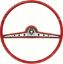 Show details for 1962 Impala / SS Red Steering Wheel And Horn Ring  Picture of 1962 Impala / SS Red Steering Wheel And Horn Ring