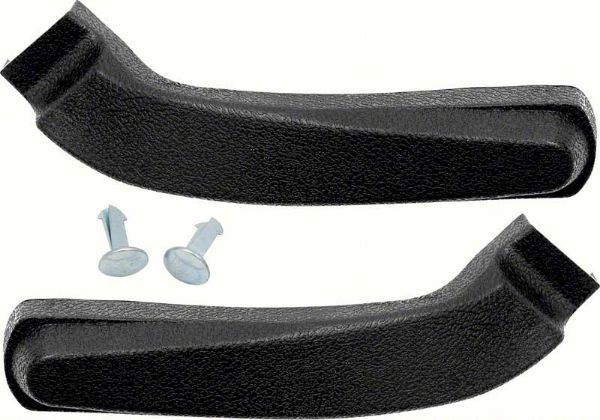 Picture of 1967-70 Camaro / Firebird Black Bucket Seat Side Bracket Covers 