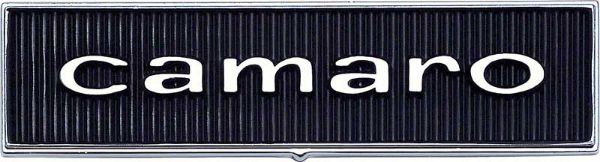 Picture of 1967 Camaro Standard Door Panel Emblems in Block Lettering 