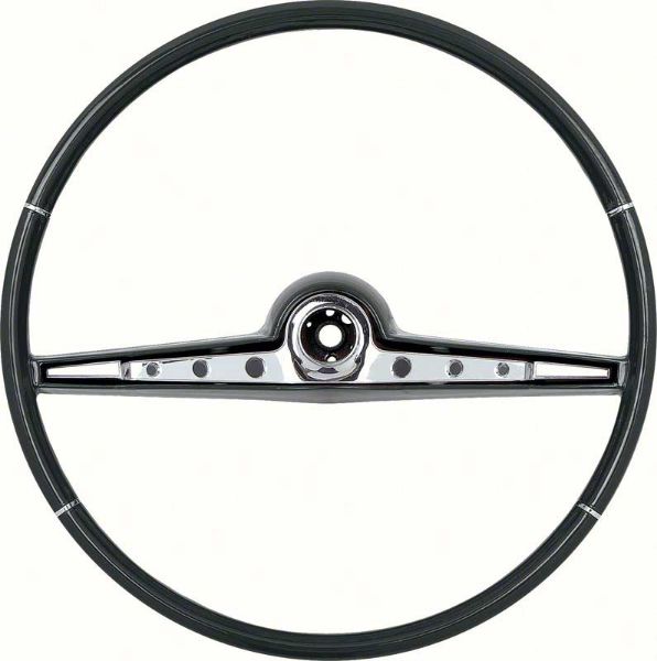 Picture of 1962 Impala / SS Black Steering Wheel And Horn Ring 