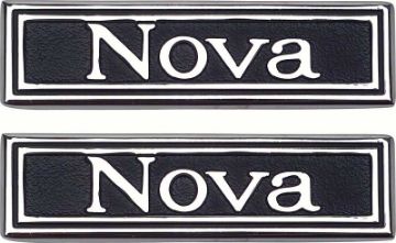 Show details for 1969-72 "Nova" Custom InteriorDoor Panel Emblems  Picture of 1969-72 "Nova" Custom InteriorDoor Panel Emblems