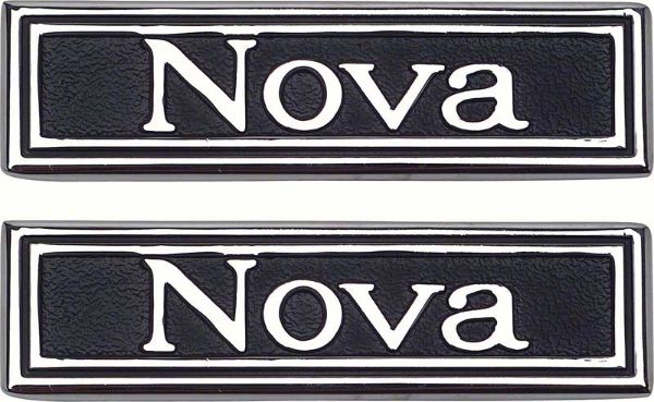 Picture of 1969-72 "Nova" Custom InteriorDoor Panel Emblems 
