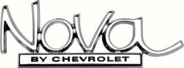 Show details for 1968-72 "Nova By Chevrolet" Trunk Emblem  Picture of 1968-72 "Nova By Chevrolet" Trunk Emblem
